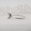 The India Ring | Emerald Cut Lab Diamond Dainty Engagement Solitaire