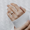 The Lucille Ring | Round Lab Diamond Floral Petal Engagement Solitaire