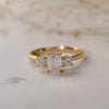 The Maya Ring | Emerald & Round Lab Diamond Engagement Trilogy