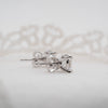 The Mei Earrings | Princess Lab Diamond Bezel Solitaire Studs
