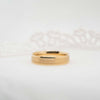 Wedding Band | Classic Court 5mm Milgrain Brushed Finish 18k Gold
