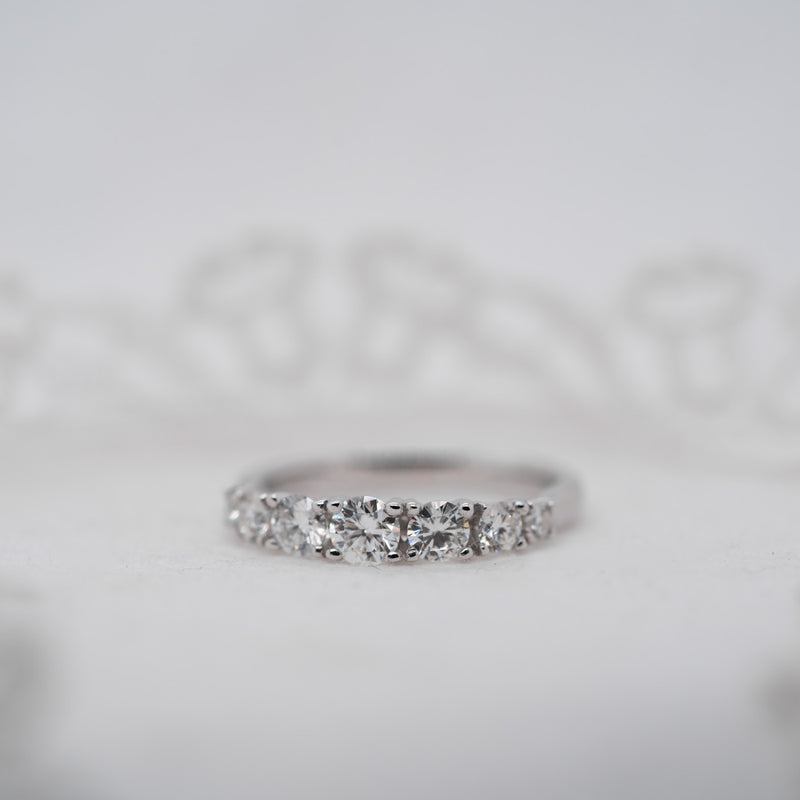 Ethica Diamonds Nicola Ring 0.90ct. Brilliant lab diamond multi stone set eternity band.