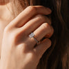 The Nouveau Ring | 1.50ct D-E VVS1 Emerald Cut 18k Fairtrade White Gold
