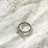 The Nouveau Ring | 1.50ct D-E VVS1 Emerald Cut 18k Fairtrade White Gold