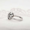 The Orli Ring | 0.87ct VS1 D-E Lab Diamond Milgrain Pavé Cluster 14k Gold
