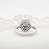 The Orli Ring | 0.87ct VS1 D-E Lab Diamond Milgrain Pavé Cluster 14k Gold