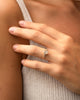 The Serephina Ring | Oval Lab Diamond Scattered Accented Engagement