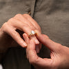 The Theresa Ring | Oval Lab Diamond Accented Nature Inspired Engagement