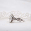 The Zelmera Ring | 2.35ct D-E VVS1 Marquise Cut Shoulder Set Engagement 950 Platinum