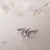The Evelyn Ring | Lab Diamond Emerald & Trapezoid Cut Engagement Trilogy