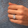 The Evelyn Ring | Lab Diamond Emerald & Trapezoid Cut Engagement Trilogy