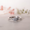 The Farah Ring | Round & Pear Lab Diamond Accented Engagement