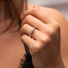 The Farah Ring | Round & Pear Lab Diamond Accented Engagement