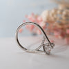 The Flor Ring | 1.33ct E VS1 Lab Diamond Round Hidden Engagement Halo