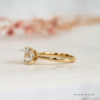 The Frankie Ring | Round Cut Lab Diamond Classic Slim Engagement Solitaire
