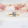 The Frankie Ring | Round Cut Lab Diamond Classic Slim Engagement Solitaire