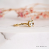 The Frankie Ring | Round Cut Lab Diamond Classic Slim Engagement Solitaire