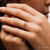 The Frankie Ring | Round Cut Lab Diamond Classic Slim Engagement Solitaire