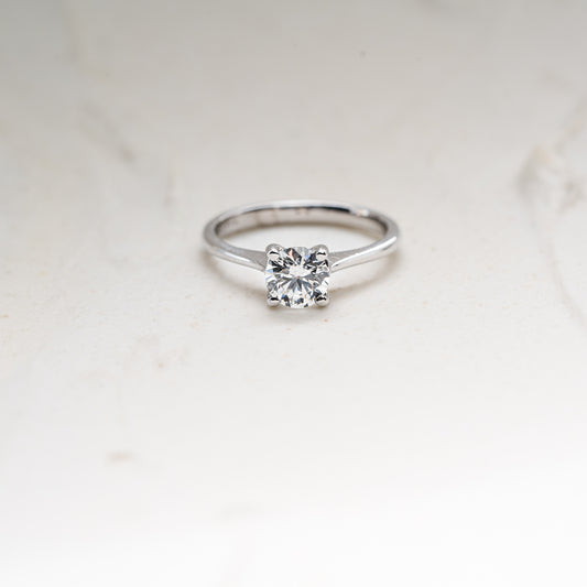The Frankie | 0.65ct VS1 Lab Diamond Round Four Claw Engagement Solitaire Ring
