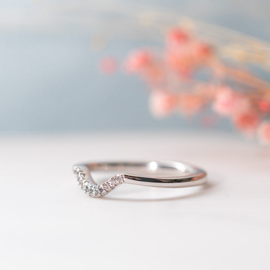 The Fritha Ring | Lab Diamond Dipped Pavé Band