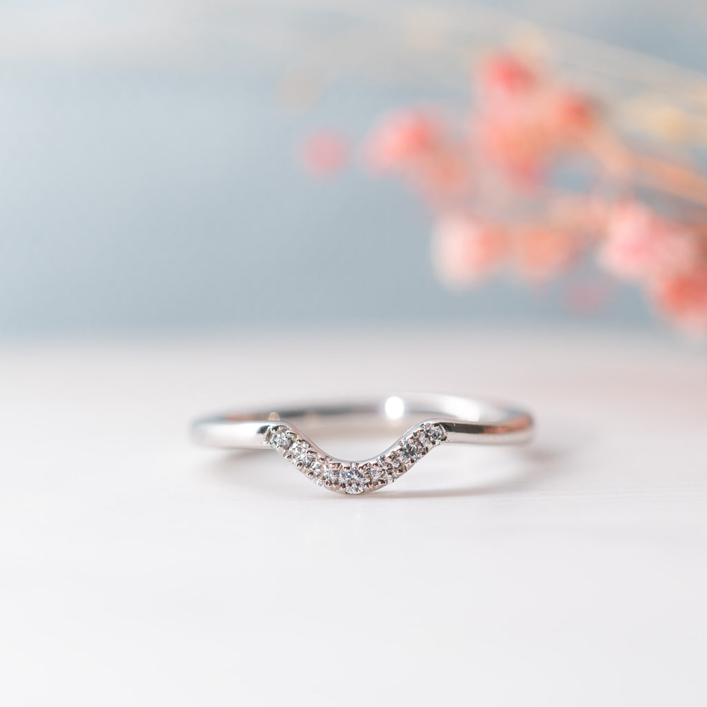 The Fritha Ring | Lab Diamond Dipped Pavé Band