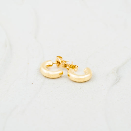 The Genni Earrings | 100% Recycled 9k Gold Huggies