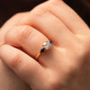 The Georgia Ring | Lab Diamond Round & Pear Graduated Engagement Trilogy