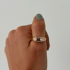 The Dillon Ring | Emerald Lab Diamond Statement Signet Solitaire | Engagement