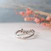 The Inara Ring | Lab Diamond Wave Curved Band