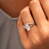 The Inara Ring | Lab Diamond Wave Curved Band