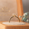 The India Ring | Emerald Cut Lab Diamond Dainty Engagement Solitaire