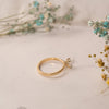 The India Ring | Emerald Cut Lab Diamond Dainty Engagement Solitaire