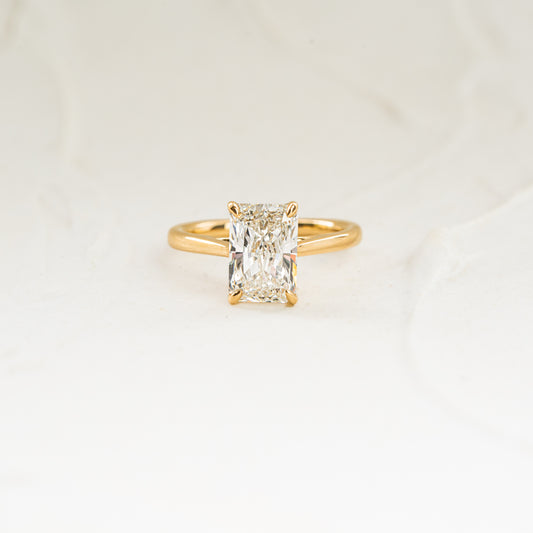 The Iris | Emerald Cut Lab Diamond Talon Claw Engagement Ring