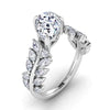 The Jaima Ring | Pear Lab Diamond Leaf Accented Pear Statement