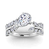 The Jaima Ring | Pear Lab Diamond Leaf Accented Pear Statement