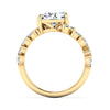 The Jaima Ring | Pear Lab Diamond Leaf Accented Pear Statement
