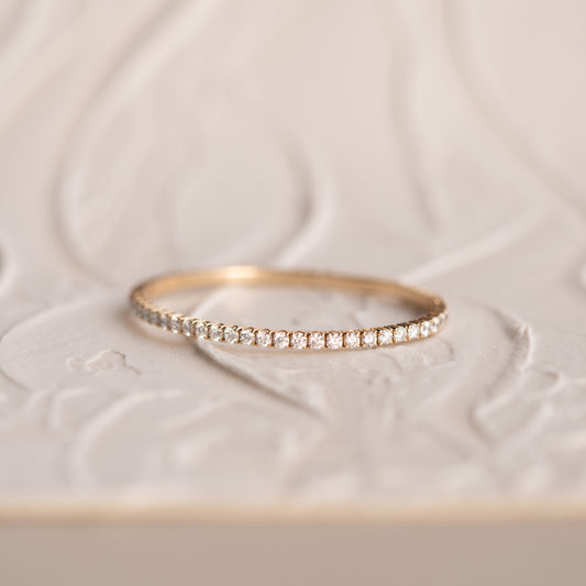 The Jennifer | 2.0ct Round Lab Diamond 9K Gold Tennis Bracelet