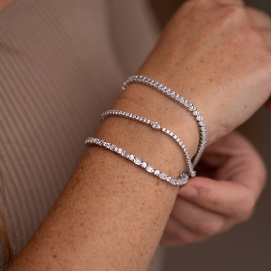 The Josephine | 3.5ct Round Marquise Tennis Bracelet