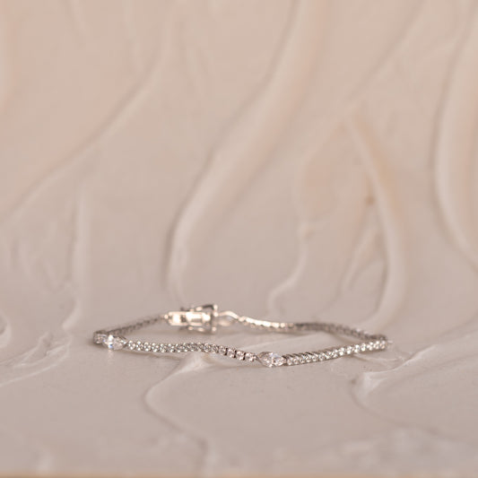 The Josephine | 3.5ct Round Marquise Tennis Bracelet