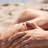 The Karensa Bracelet | VS1 D-E Lab Diamonds. Ethical Gemstone. 100% Recycled 9k Gold Halo