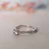 The Katie Ring | Lab Diamond Round Rope Shank Engagement