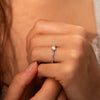The Katie Ring | Lab Diamond Round Rope Shank Engagement