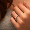 The Katie Ring | Lab Diamond Round Rope Shank Engagement