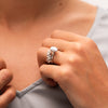 The Kyomi Ring | Lab Diamond Floral Vine Open Shank Band
