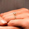 The Leola Ring | Lab Diamond Cushion Accented Engagement Solitaire