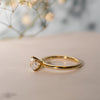 The Leola Ring | Lab Diamond Cushion Accented Engagement Solitaire