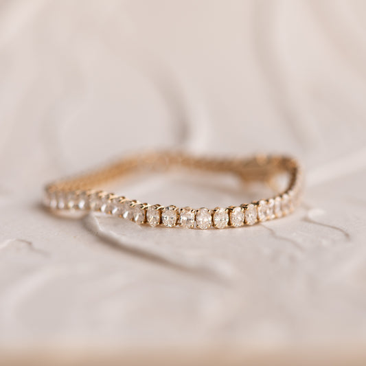 The Liora | 5.0ct Yellow Oval Tennis Bracelet