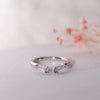 The Lucia Ring | Lab Diamond Art Deco Curve Band
