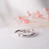 The Lucia Ring | Lab Diamond Art Deco Curve Band