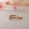 The Lucille Ring | Round Lab Diamond Floral Petal Engagement Solitaire